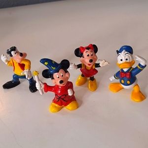 Vintage Disney 70s PVC Vinyl Figure Collectible Toys - Lot of 4